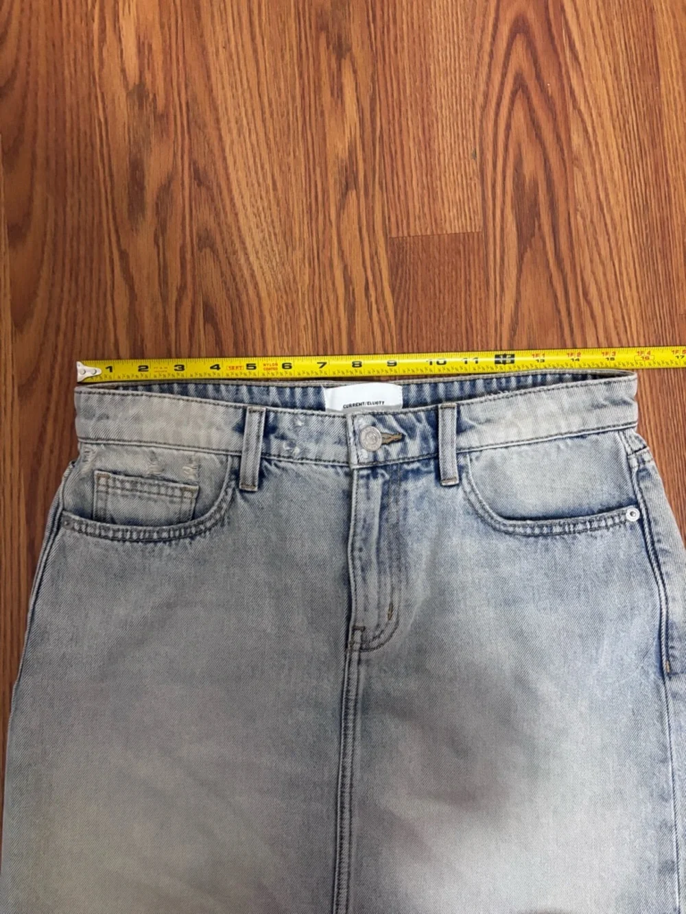 Current/elliott denim mini skirt